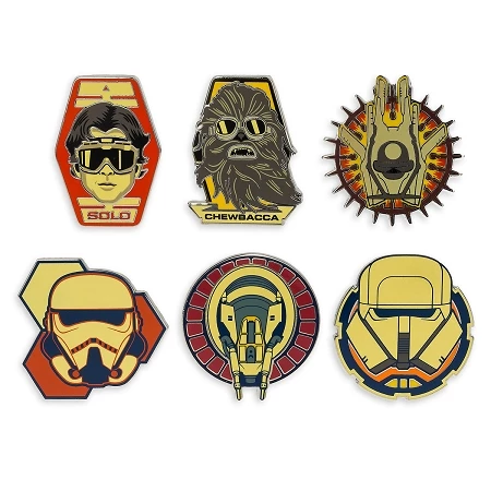 Disney Pin Trading Booster Set - Star Wars Story - 6 Pins 3 Disney Pin Trading Booster Set - Star Wars Story - 6 Pins
