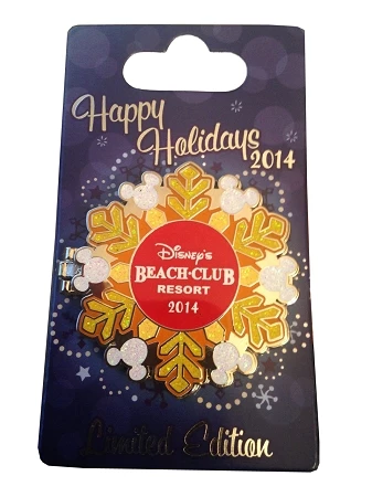 Disney Holidays Resort Pin - 2014 Beach Club Resort 3 Disney Holidays Resort Pin - 2014 Beach Club Resort