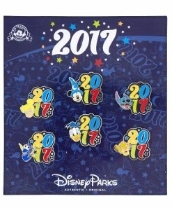 Disney 2017 Pin Set - Mickey Mouse And Friends - Set Of 6