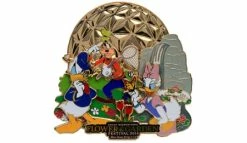 Disney Flower & Garden Festival Pin - 2014 Mickey And Friends - Jumbo