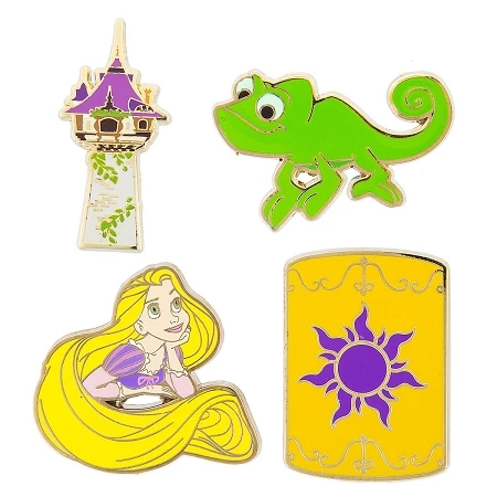 Disney Pin Booster Set - Tangled Flair - 4 Pins 3 Disney Pin Booster Set - Tangled Flair - 4 Pins