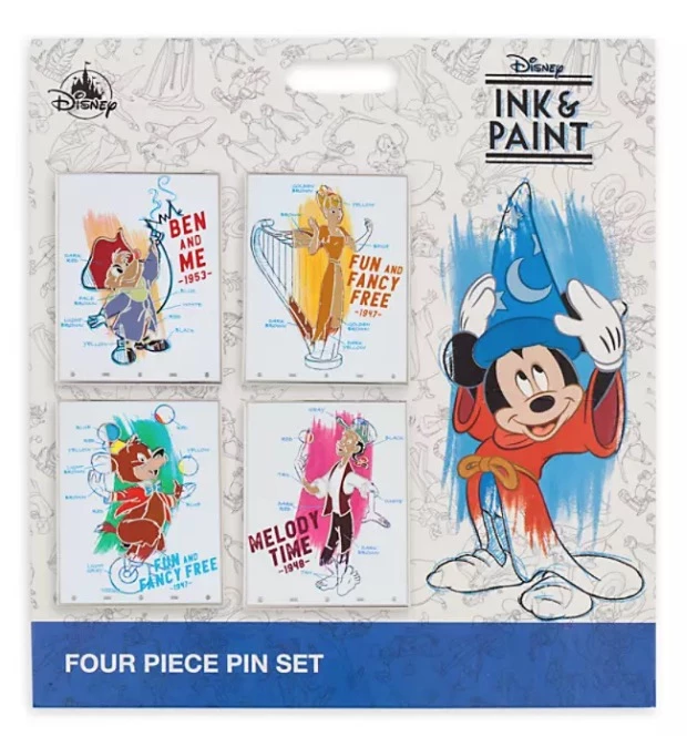 Disney Pin Set - Disney Ink & Paint - 4 Pins 3 Disney Pin Set - Disney Ink & Paint - 4 Pins