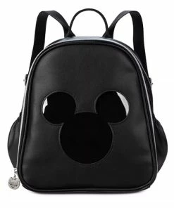 Disney Pin Trading Display Backpack - Mickey Mouse Icon - Black