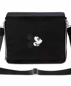 Disney Pin Trading Messenger Bag - Mickey Mouse Icon - Black