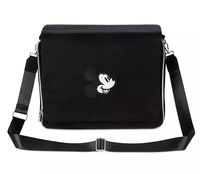 Disney Pin Trading Messenger Bag - Mickey Mouse Icon - Black 3 Disney Pin Trading Messenger Bag - Mickey Mouse Icon - Black