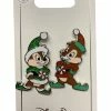 Disney Holiday Pin Set - Santa Chip N Dale - Set Of 2