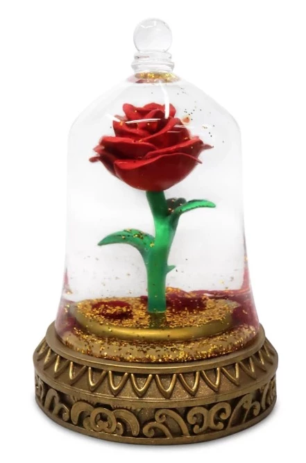 Disney Snow Globe - Beauty And The Beast Enchanted Rose 3 Disney Snow Globe - Beauty And The Beast Enchanted Rose