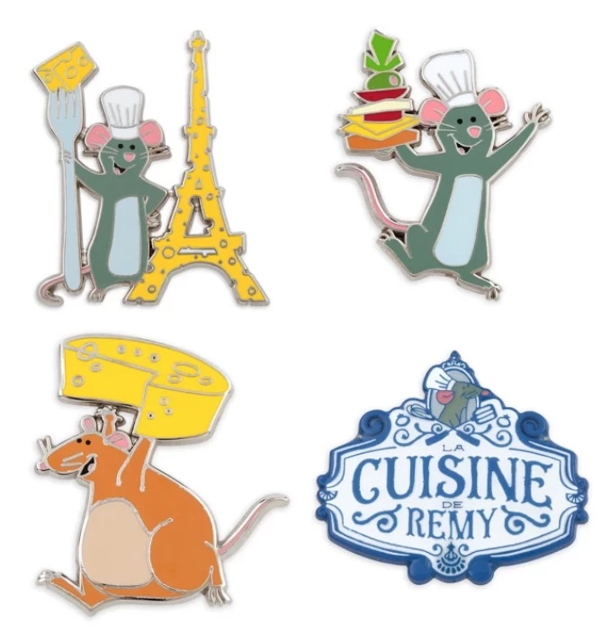 Disney Booster Pin Set - Remy's Ratatouille Adventure 3 Disney Booster Pin Set - Remy's Ratatouille Adventure