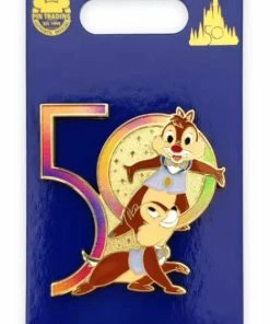 Disney 50th Anniversary Pin - Chip 'n Dale