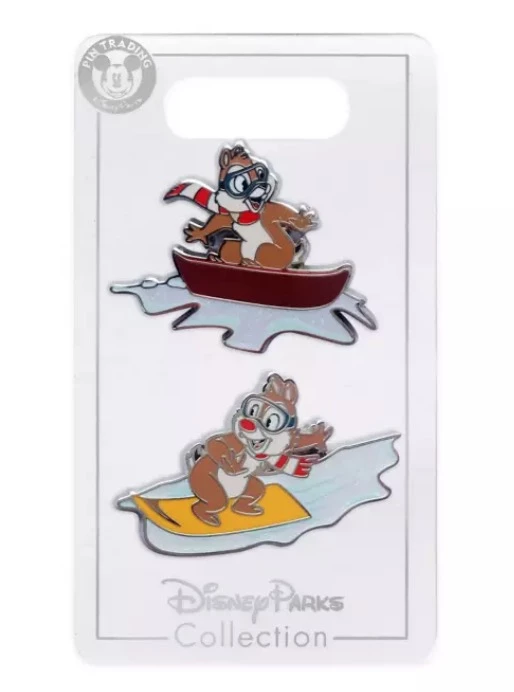 Disney Holiday Pin Set - 2021 Chip 'n Dale 3 Disney Holiday Pin Set - 2021 Chip 'n Dale
