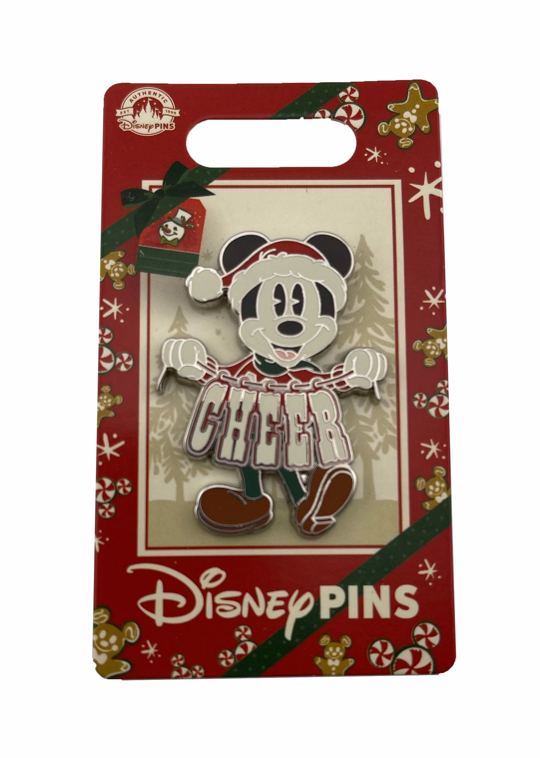 Disney Holiday Pin - 2022 Mickey Mouse Cheer 3 Disney Holiday Pin - 2022 Mickey Mouse Cheer