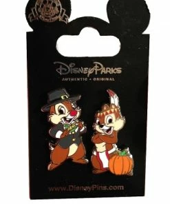 Disney Thanksgiving Pin - 2014 Chip And Dale