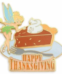 Disney Thanksgiving Pin - Tinker Bell With Pumpkin Pie